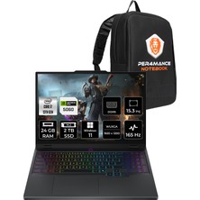 Lenovo Legion 5 Intel Core I7 13650HX 24GB 2tb SSD RTX5060/8GB 115W 15.3" Fhd+ 165Hz W11P Taşınabilir Bilgisayar & Per4 Çanta 83LY00B7TRP414