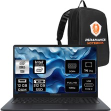 Asus Expertbook B3 Flip Intel Core 5 120U 12GB 512GB SSD 14" Fhd Fdos Touch 2-In-1 Taşınabilir Bilgisayar & Per4 Çanta B3402C58512B3DP307