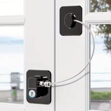 AyrStore Siyah Plaka Halatlı Emniyet Kilidi