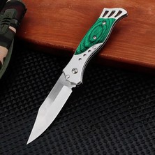 Argeus Katlanır Cep Çakısı - Ahşap Saplı - SDR-097 - Yeşil