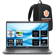 Dell Precision 3591 Intel Core Ultra 7 155H 48GB 512GB SSD RTXA1000/6GB 15.6" Fhd Fdos Mobil Iş Istasyonu & Per4 Çanta XCTOP3591EMEAP327