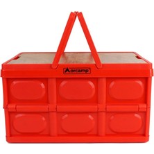 Argeus Katlanabilir Piknik Sepeti - Orcamp - Porto - 50 Lt - Kırmızı - (OUT-3580)