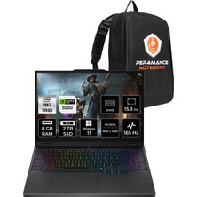 Lenovo Legion 5 Intel Core I7 13650HX 8gb 2tb SSD RTX5060/8GB 115W 15.3" Fhd+ 165Hz W11H Taşınabilir Bilgisayar & Per4 Çanta 83LY00B7TRP354