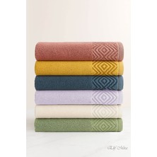 Elif Mira 6 Lı El Yüz Havlusu Seti %100 Pamuklu 50X90 cm Pure Cotton