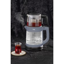 Pratik ve Şık Cam Demlikli Çay Makinesi, Kolay Kullanım ve Temizlik Sağlar