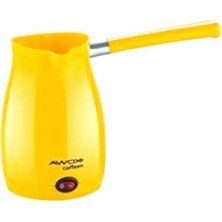 Sarı Elektrikli Cezve, Türk Kahvesi Makinesi, Pratik ve Şık Tasarım