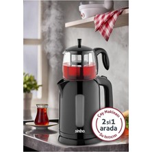 Şık ve Modern Elektrikli Çay Seti, Beyaz Renk, Pratik Kullanım, Şık Tasarım