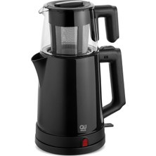 Pratik ve Şık Siyah Plastik Çay Makinesi, Hızlı ve Kolay Kullanım