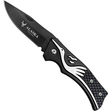 Argeus Katlanır Cep Çakısı - Karbon - SDR-001 - Leylek Motifli