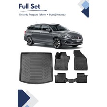 Ko Kaliteoto Fiat Egea Station Wagon 2018 Model Tam Uyumlu Paspas+Alt Bagaj Havuzu Seti Pro