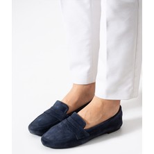 Bufu Siena Gerçek Süet, Deri Loafer, Modern, Rahat ve Şık Kadın Loafer Hakiki Deri Ayakkabı