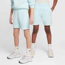 Nike Nsw Club Ft Short Unisex Çocuk Buz Mavisi Pamuklu Şort - FD3015-474