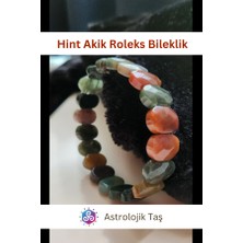 ASTRO STONES Roleks Hint Akik Doğal Taş Rolex Bileklik - Oval Kesim