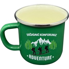 Orcamp Retro Emaye Kupa Bardak Adventure Yeşil (OUT-1900)