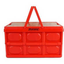 Katlanabilir Piknik Sepeti - Orcamp - Porto - 50 Lt - Kırmızı - (OUT-3580)