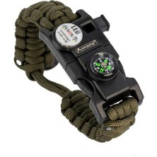 Orcamp Paracord Hayatta Kalma Bilekliği Haki OUT-4300