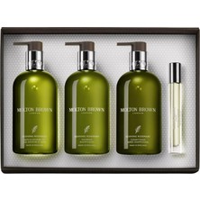 Molton Brown Canlandırıcı Biberiye Ultimate Spa Seti, Duş Jeli, Şampuan ve Saç Kremi