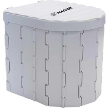 Katlanabilir Portatif Kamp Tuvaleti - Madfox Bi-Pot - Gri - 547218