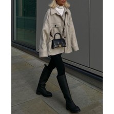 Bufu Vanessa Kadın Uzun Kalın Tabanlı Çizme | Suya Dayanıklı Rahat Kalıp