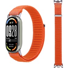 Nextron Xiaomi Mi Band 8 Mi Band 9 Mi Band 10 Uyumlu Hasır Örgü Dokuma Cırtlı Tasarım Spor Kordon