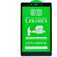 Zore Galaxy Tab A 8.0 (2019) T290 Uyumlu Msra Tablet Seramik Ekran Koruyucu-Siyah