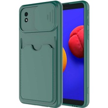 Zore Galaxy A01 Core Kılıf ​msra Kartix Kapak-Koyu Yeşil