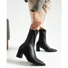 Bufu Silvia Kadın Streç Sivri Burun Topuklu Bot