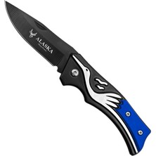 Argeus Katlanır Cep Çakısı - Mavi - SDR-001 - Leylek Motifli