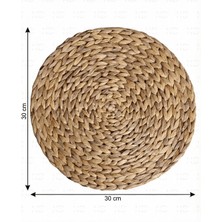 Naturel Dekor 4'lü Amerikan Servis 35 CM, Su Sümbülü Supla