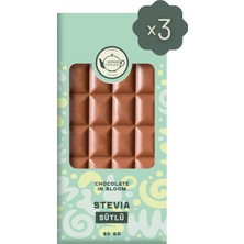Ginger İstanbul Stevia Sütlü Tablet Çikolata Seti 3 Adet x 80 gr