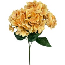 Nettenevime Yapay Çiçek Islak Ortanca Çiçeği Somon 45CM 5dal Islak Gerçeksi Dokulu
