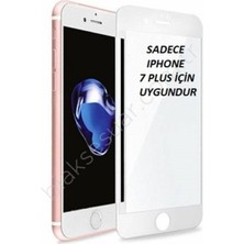 Powerfox Iphone 7 Plus Beyaz Tam Kaplayan Ön Ekran Koruyucu-Tempered Glass