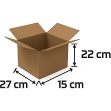 Packanya 27X15X22 - 10 Adet - (2,9 Desi) Çift Oluklu Taşıma Kolisi