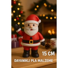 DNRYSL Noel Baba Biblo 15 Cm, Dayanıklı Pla Dekoratif Yılbaşı Figürü, Yeni Yıl Süsü, Masa Üstü Dekorasyon
