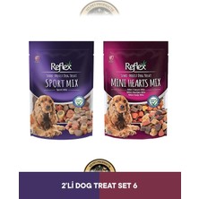 Reflex Semi-Moist Sport Mix & Mini Hearts Mix Mini Kalp Mix Köpek Ödül Maması Seti 2x150 gr - Ödül Atıştırmalığı