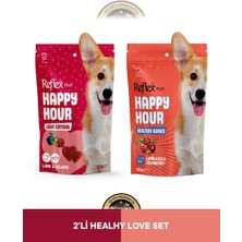 Reflex Plus Happy Hour Love Edition & Healty Bones - Sağlıklı Kemikler Köpek Ödül Maması Seti 2x60 gr