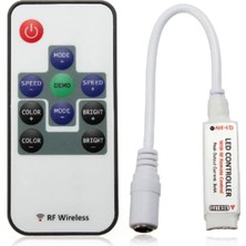 Powerr Led Aydınlatma Mini Rgb Şerit LED Rf Kontrol 12A 5-24V