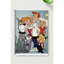 Black-One Jetgiller  A5 Metal Spiralli Çizgisiz  kalın bristol Kapak ÖZEL TASARIM TEMALI A5 DEFTER