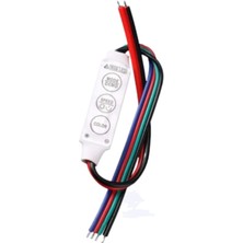 Powerr Led Aydınlatma Manuel Kablo Key Rgb Şerit LED Kontrol 12A 8-16V