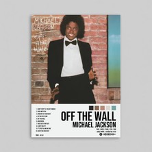 Orendart Michael Jackson - Off The Wall Albüm Spotify Çerçeveli - Çerçevesiz Poster Tablo