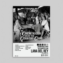 Orendart Lana Del Rey - Chermtrails Over The Country Club Albüm Spotify Çerçeveli - Çerçevesiz Poster Tablo