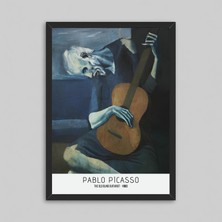 Orendart Pablo Picasso - The Old Blind Guitarist 1903 Çerçeveli - Çerçevesiz Sanat Koleksiyon Poster Tablo