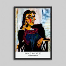 Orendart Pablo Picasso - Portrait Of Dora Maar 1937 Çerçeveli - Çerçevesiz Sanat Koleksiyon Poster Tablo
