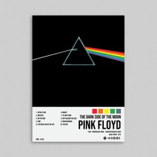 Orendart Pink Floyd The Dark Side Of The Moon Albüm Spotify Çerçeveli - Çerçevesiz Poster Tablo