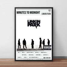 Orendart Linkin Park - Minutes To Midnight Albüm Spotify Çerçeveli - Çerçevesiz Poster Tablo