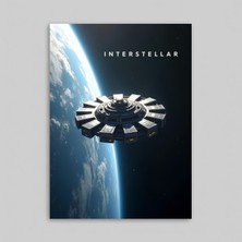 Orendart Interstellar Yıldızlararası Movie Film Çerçeveli - Çerçevesiz Poster Tablo Dekorasyon Tablo