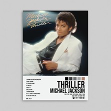 Orendart Michael Jackson - Thriller Albüm Spotify Çerçeveli - Çerçevesiz Poster Tablo