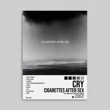 Orendart Cigarettes After Sex - Cry Albüm Spotify Çerçeveli - Çerçevesiz Poster Tablo