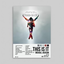 Orendart Michael Jackson - This Is It Albüm Spotify Çerçeveli - Çerçevesiz Poster Tablo
