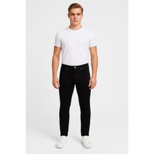Black Wood Erkek Slim Fit Dar Paça Esnek Likralı Denim Jeans Kot Pantolon - 7408